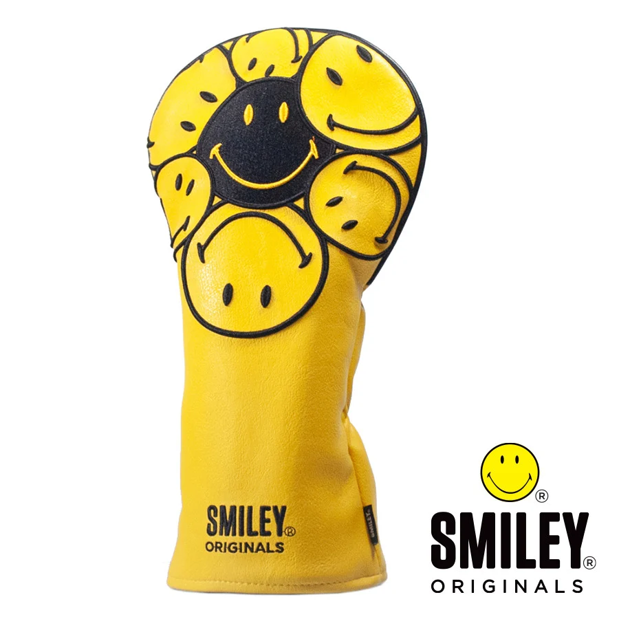 Smiley Original Stacked Driver Headcover - Yellow/ - Yellow