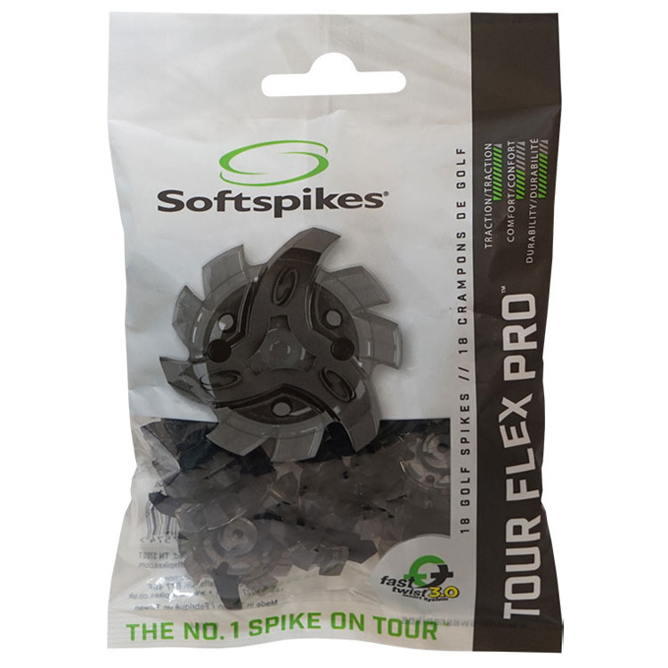 Softspikes Tour Flex Pro Fast Twist 3.0 Golf Spikes (18 Pack)