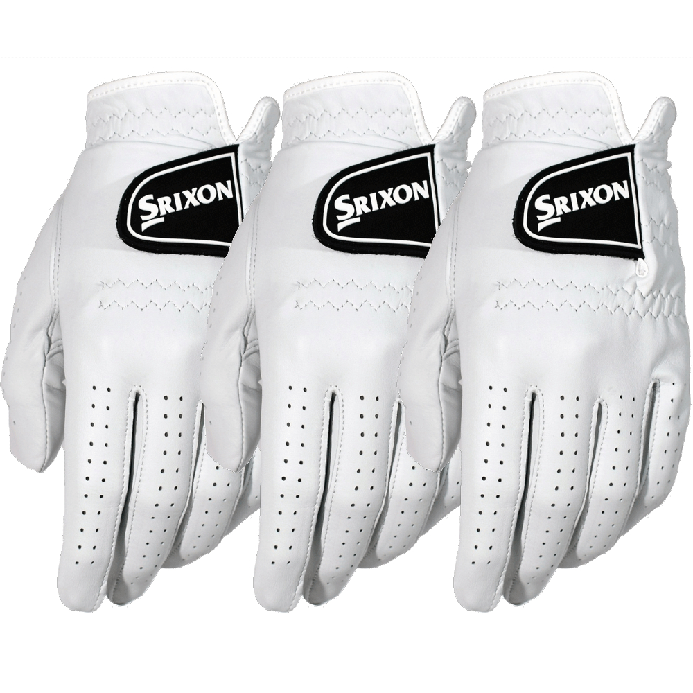 Srixon PREMIUM CABRETTA GOLF GLOVE - 3 PACK