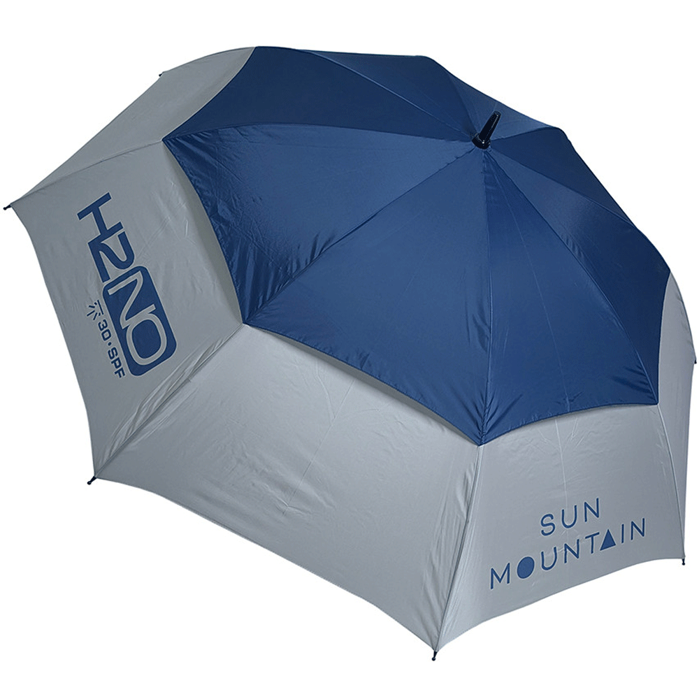 SUN MOUNTAIN 2026 H2NO UMBRELLA - NICKEL / CADET