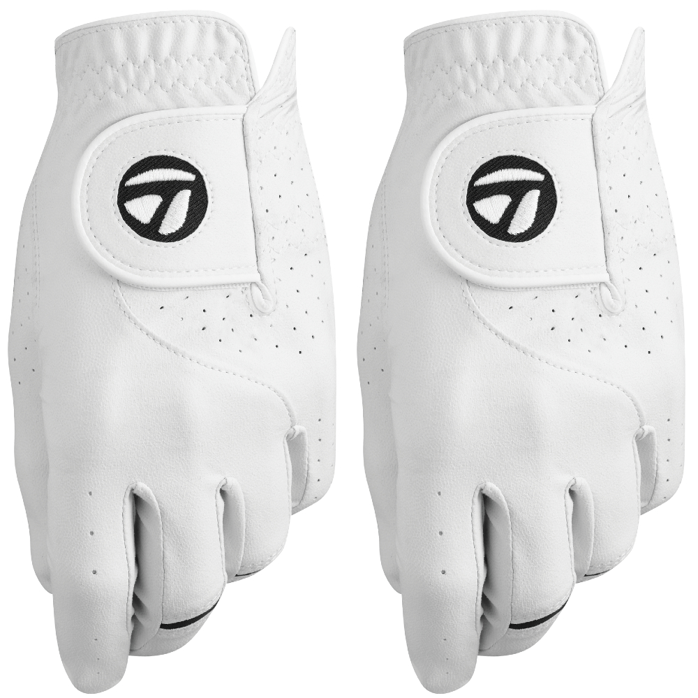 TaylorMade 2026 STRATUS TECH LEATHER GOLF GLOVES / 2 PACK