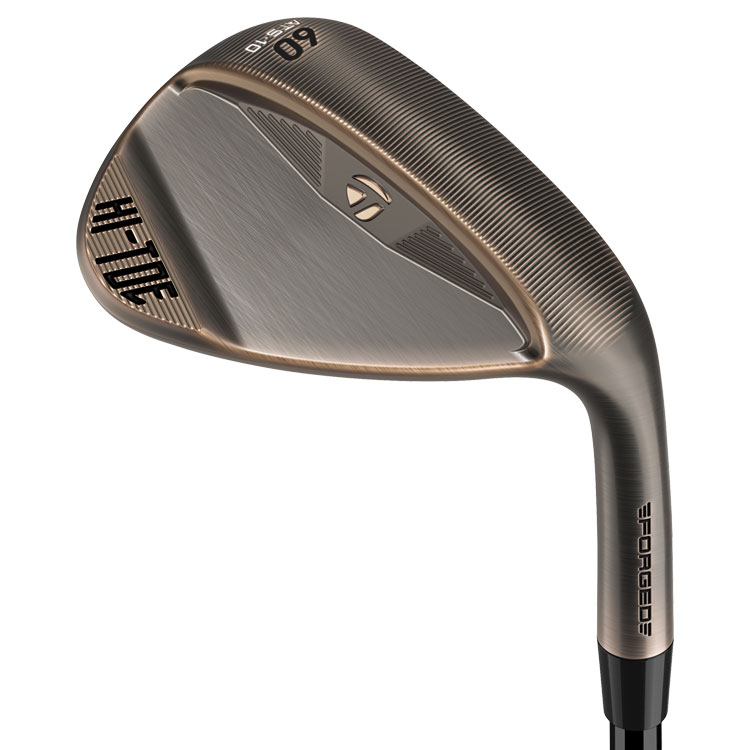 TaylorMade Milled Grind Hi-Toe 5 Aged Copper Golf Wedge Steel Shaft Left Handed