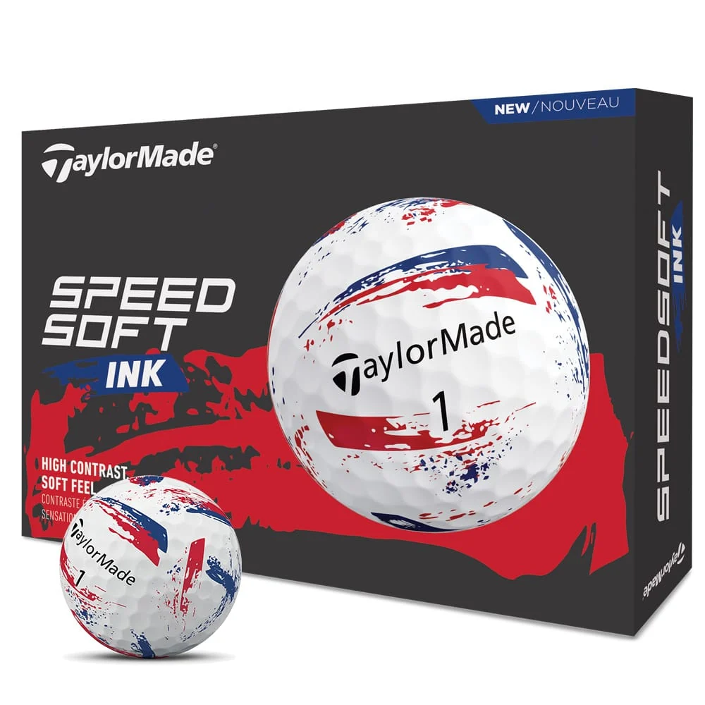 Taylormade Speedsoft Ink Blue Red Balls