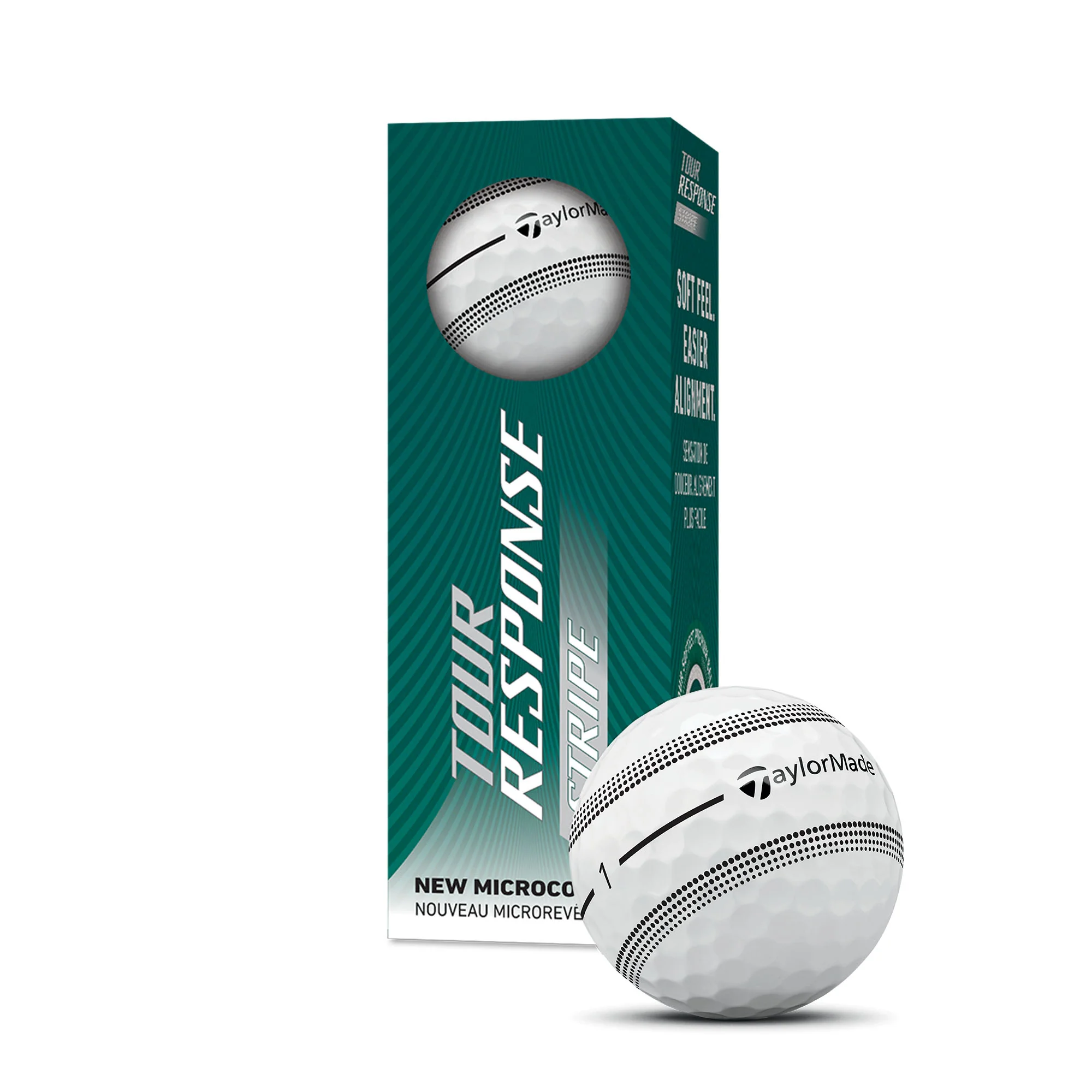 TaylorMade Tour Response Stripe 2026 Clear Pk 3 Balls