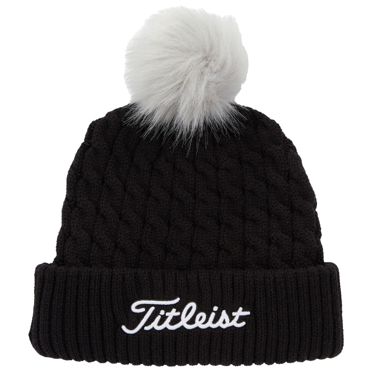 Titleist Cable Knit Pom Beanie Th23wcknpn2 01
