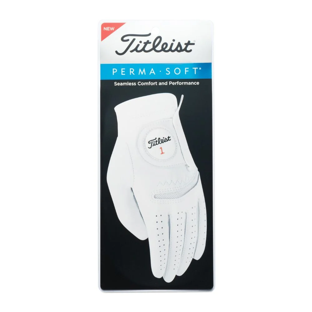 Titleist Permasoft Leather Golf Glove - ML / Left Hand (Right Handed Golfer)