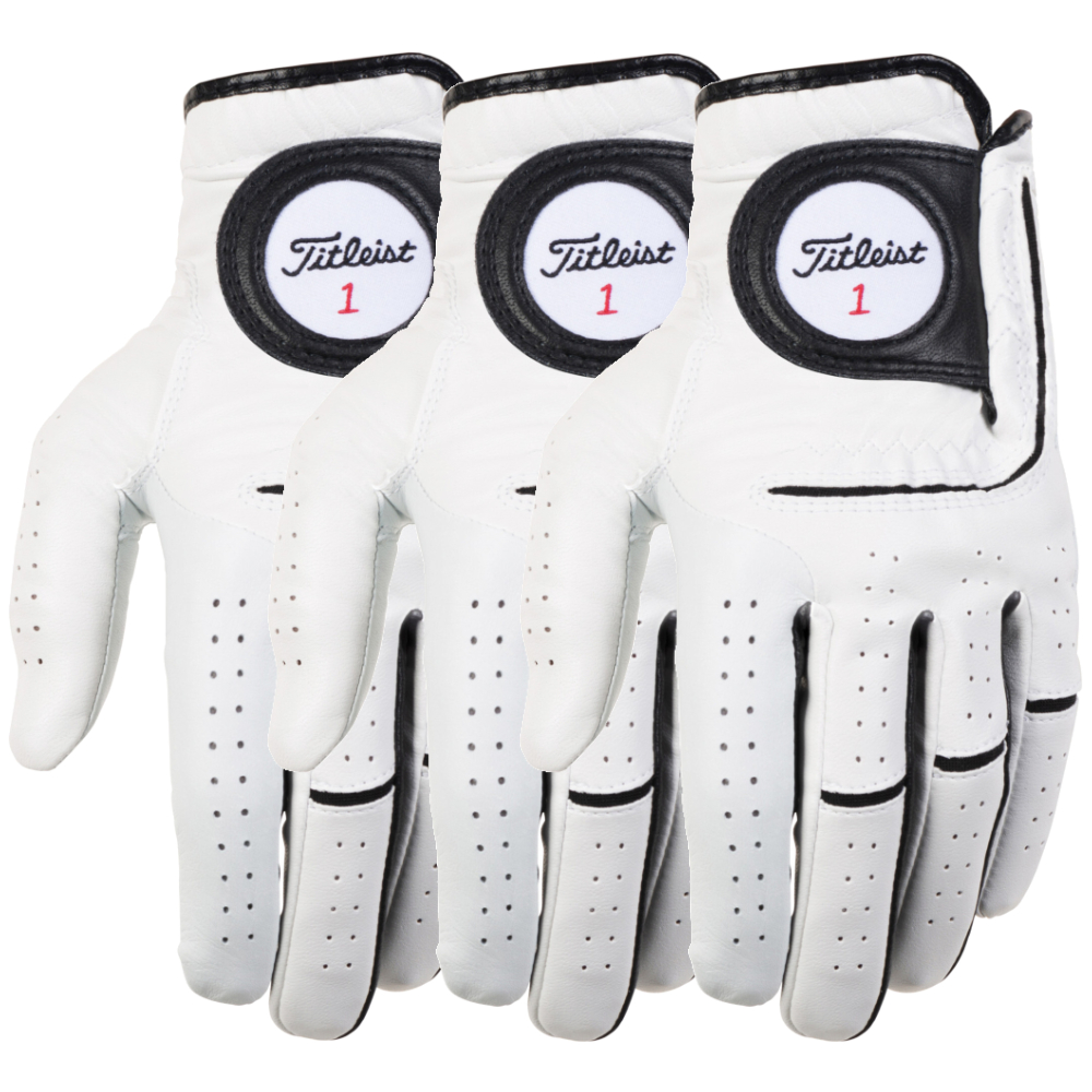 Titleist PLAYERS FLEX LEATHER GOLF GLOVE - 3 PACK