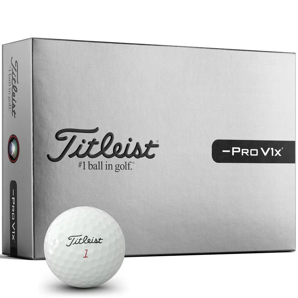 Titleist Pro V1x Left Dash Enhanced Alignment Balls