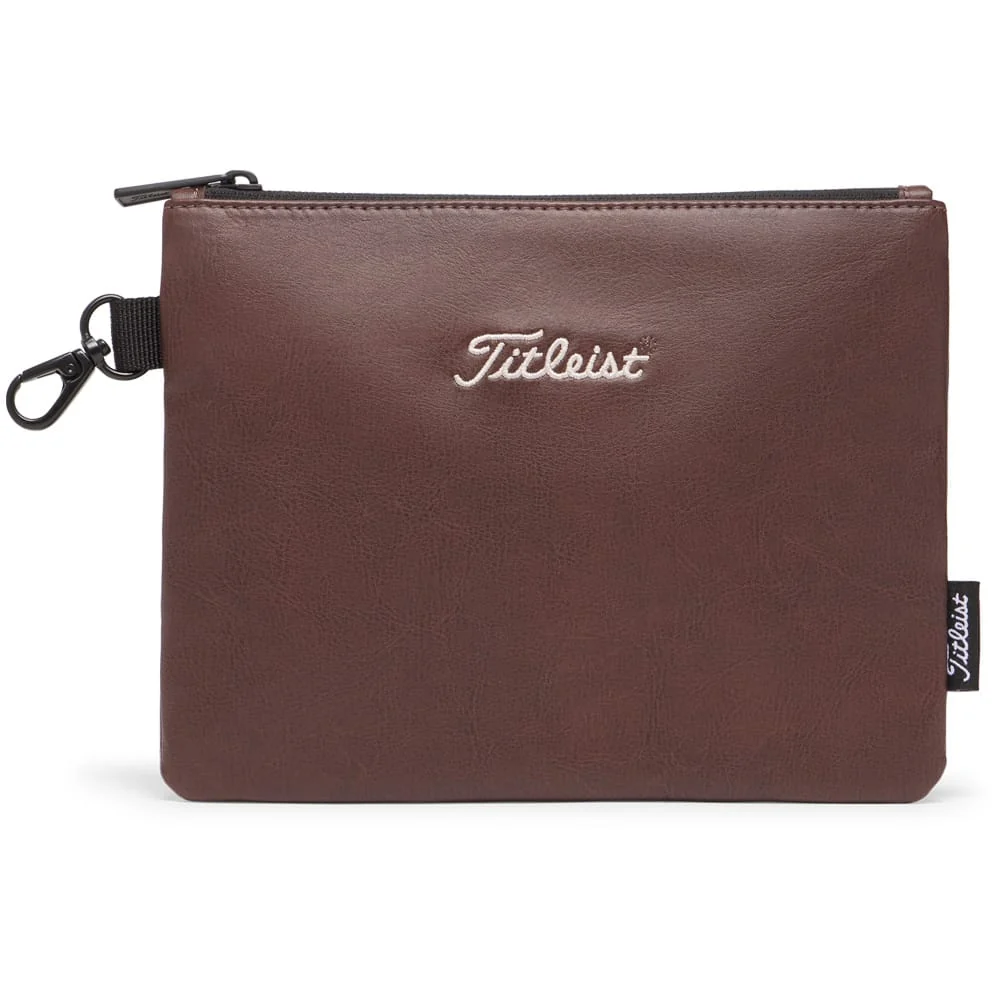 Titleist Zippered Pouch - Birthplace of Golf - Noble Brown / Hunter