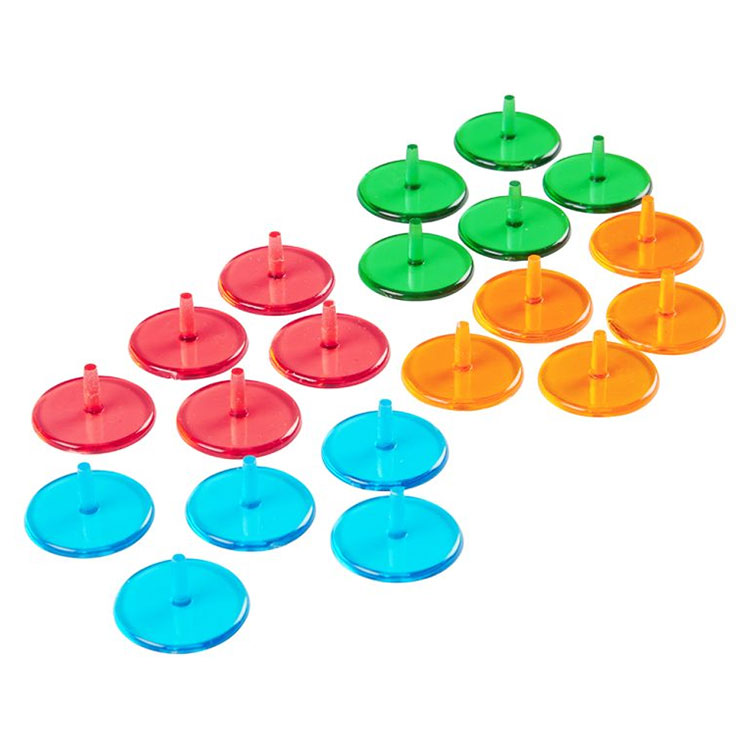 Trinders Fluorescent Golf Ball Markers (12 Pack)
