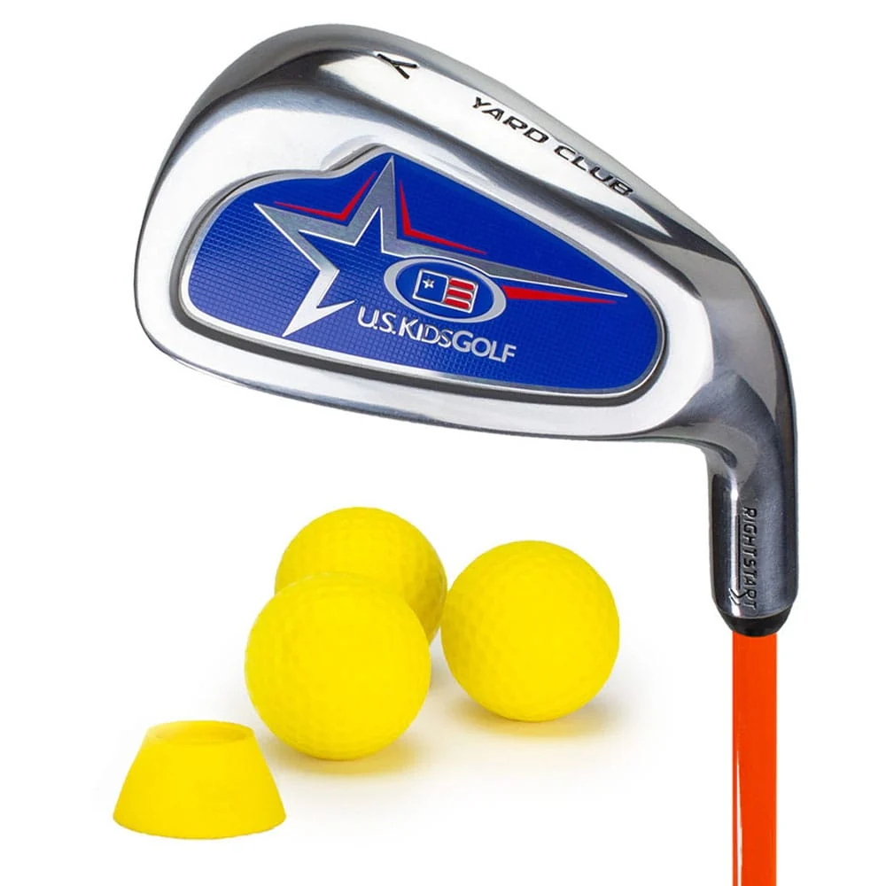 U.S. Kids Golf U.S. Junior RS2 Yard Club + 3 Yard Balls and Tee - (51-54" Golfer Height) Left Hand