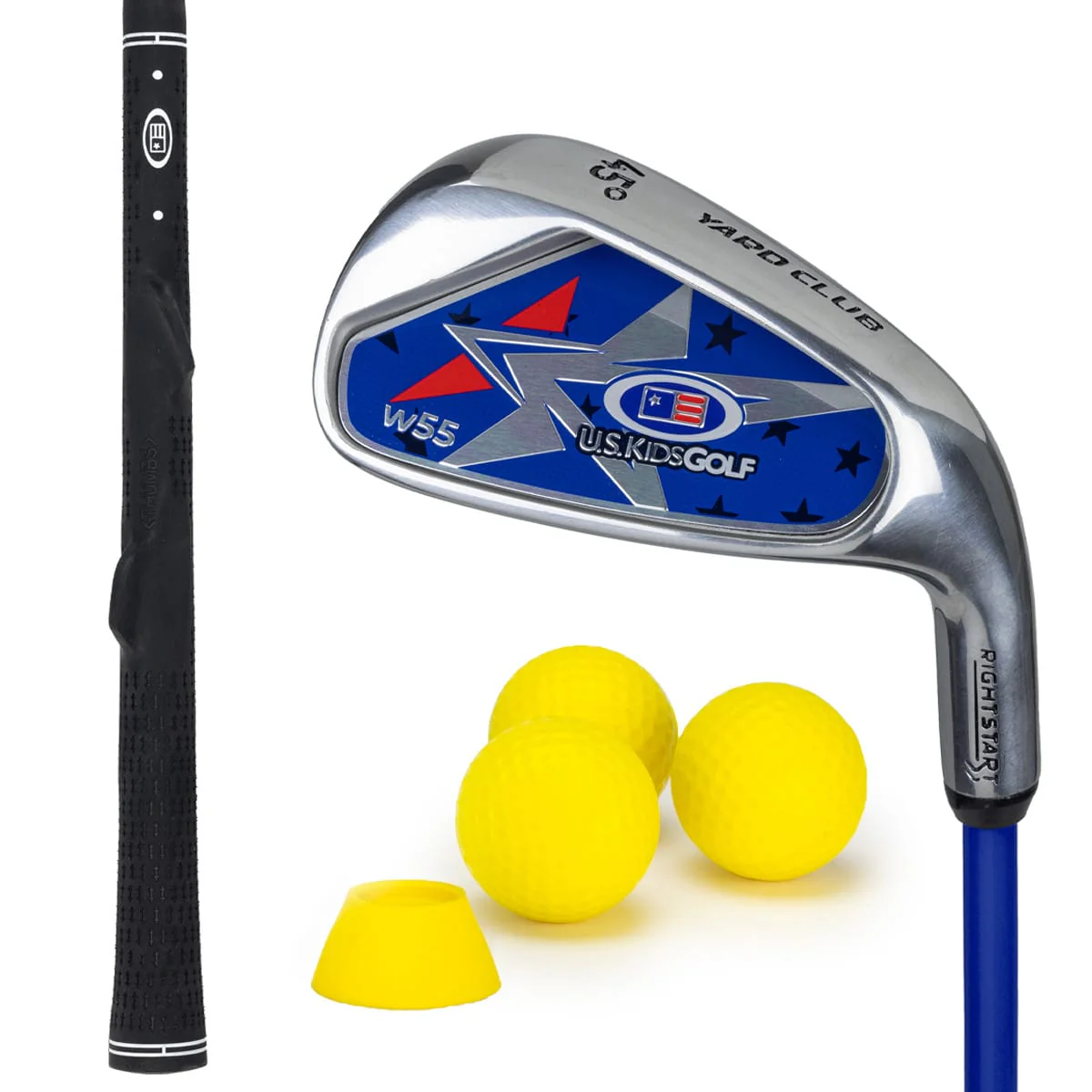 U.S. Kids Golf U.S. RS3-45 Junior Yard Club with 3 Yard Balls and Tee (45"-48" Golfer Height) Left Hand / 45" - 48"