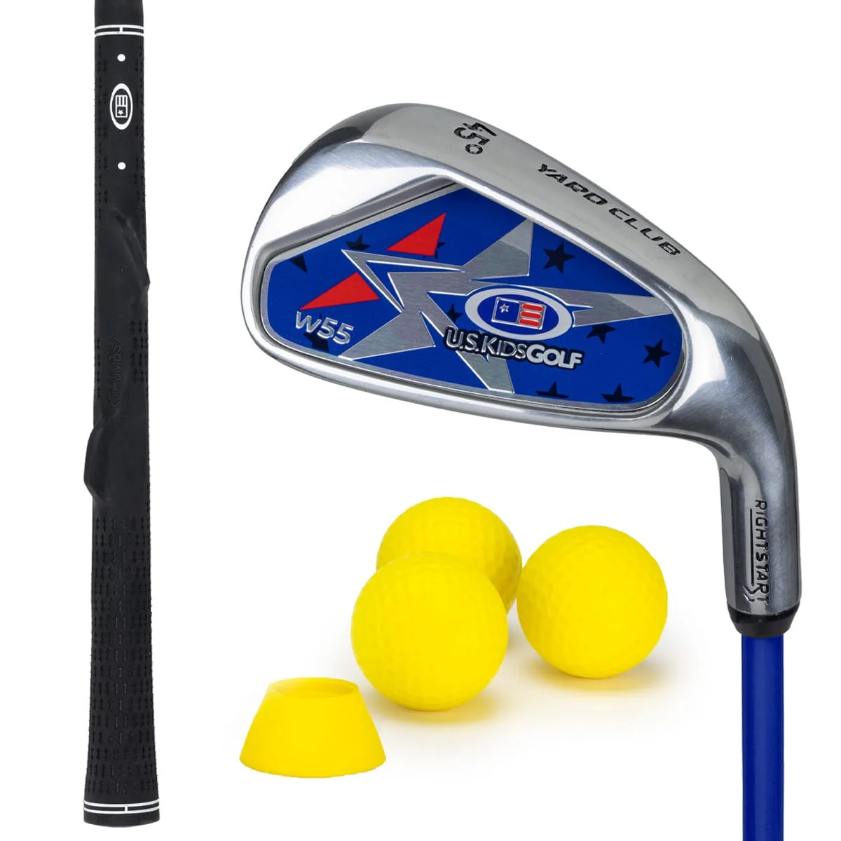 U.S. Kids Golf U.S. RS3-45 Junior Yard Club with 3 Yard Balls and Tee (45"-48" Golfer Height) Right Hand / 45" - 48"