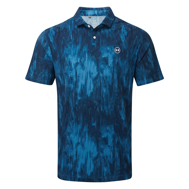 Under Armour Drive Chill Printed Polo Aegean