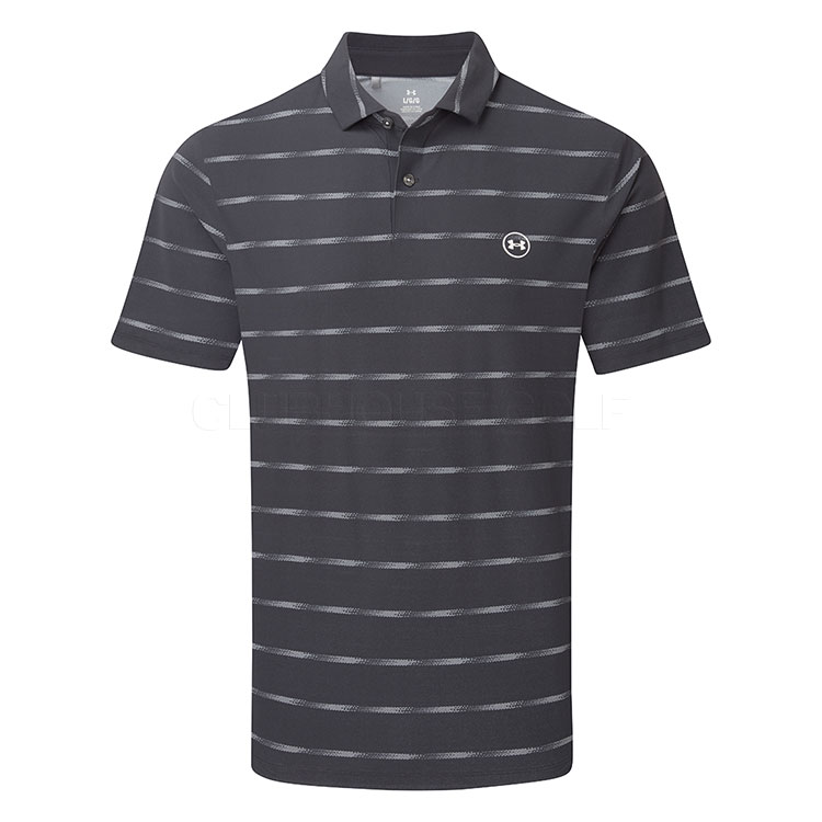 Under Armour Drive Chill Printed Polo Castlerock Halo