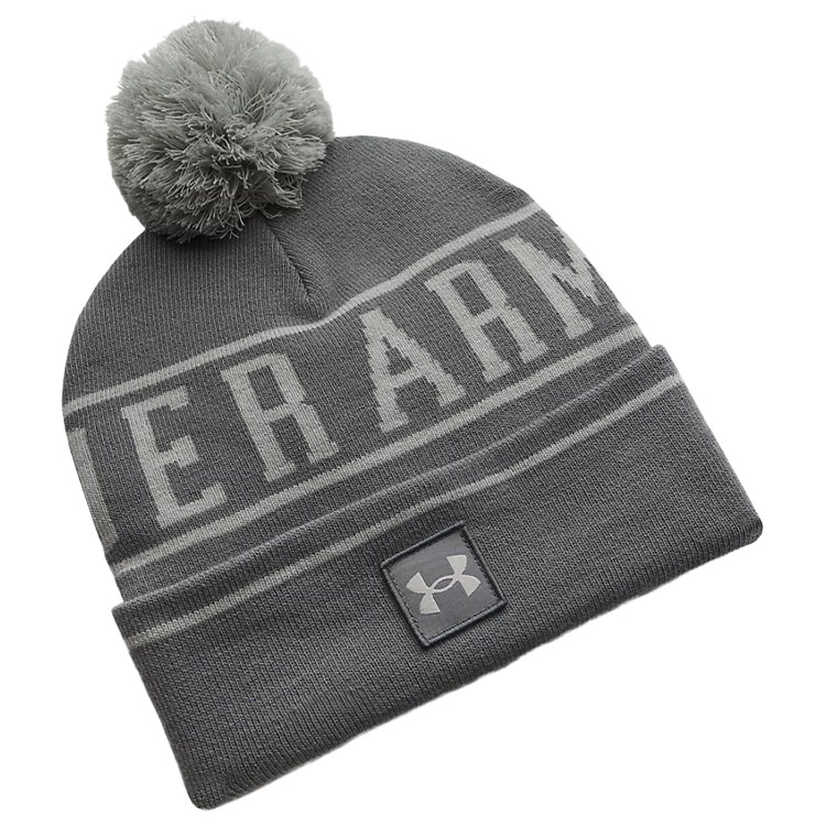Under Armour Halftime Pom Beanie Clay Titanium