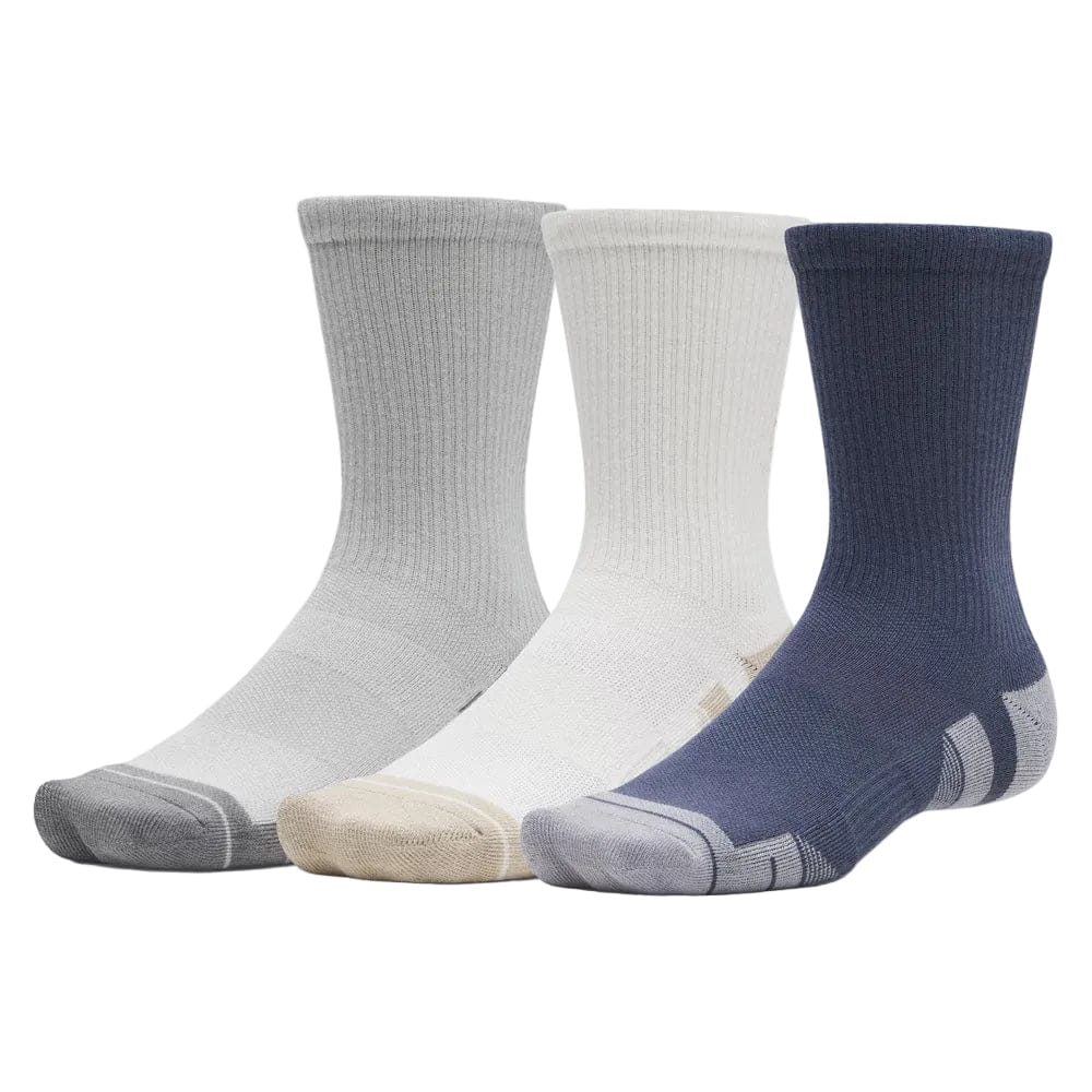 Under Armour Tech Crew Socks 3 Pairs Titanium Summit Clay