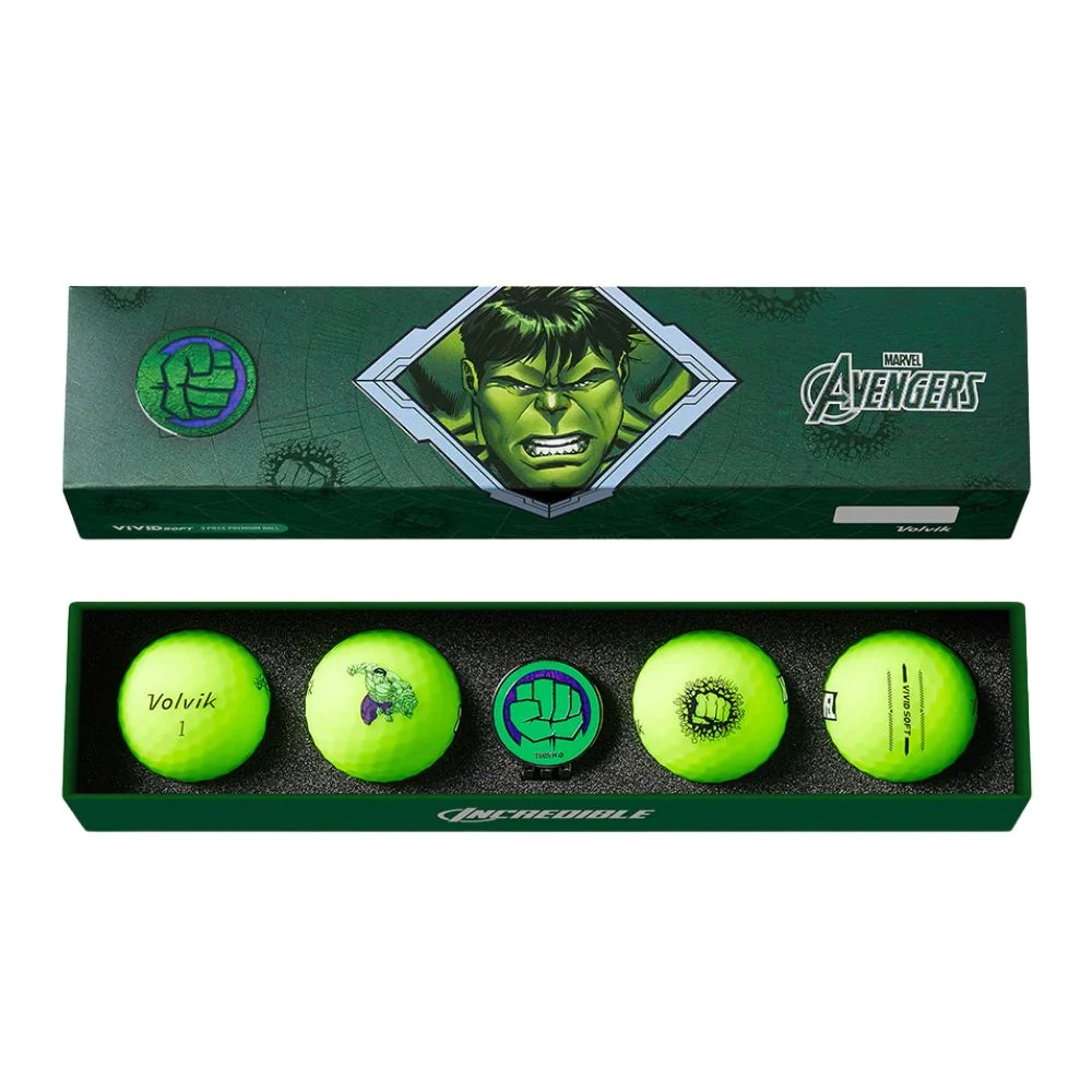 Volvik Marvel Hulk Vivid Soft Marker Gift Set Balls