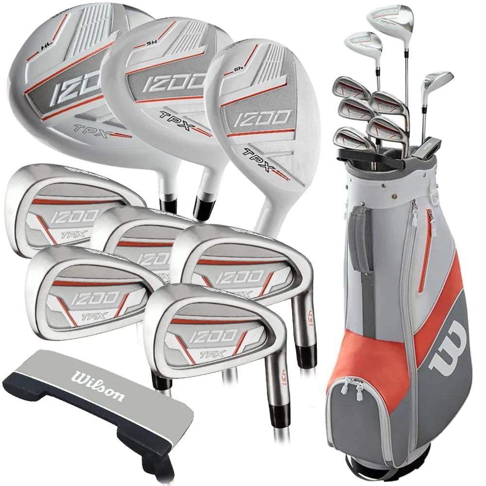 Wilson 1200 TPX 10-Piece Cart Bag Package Set - Ladies