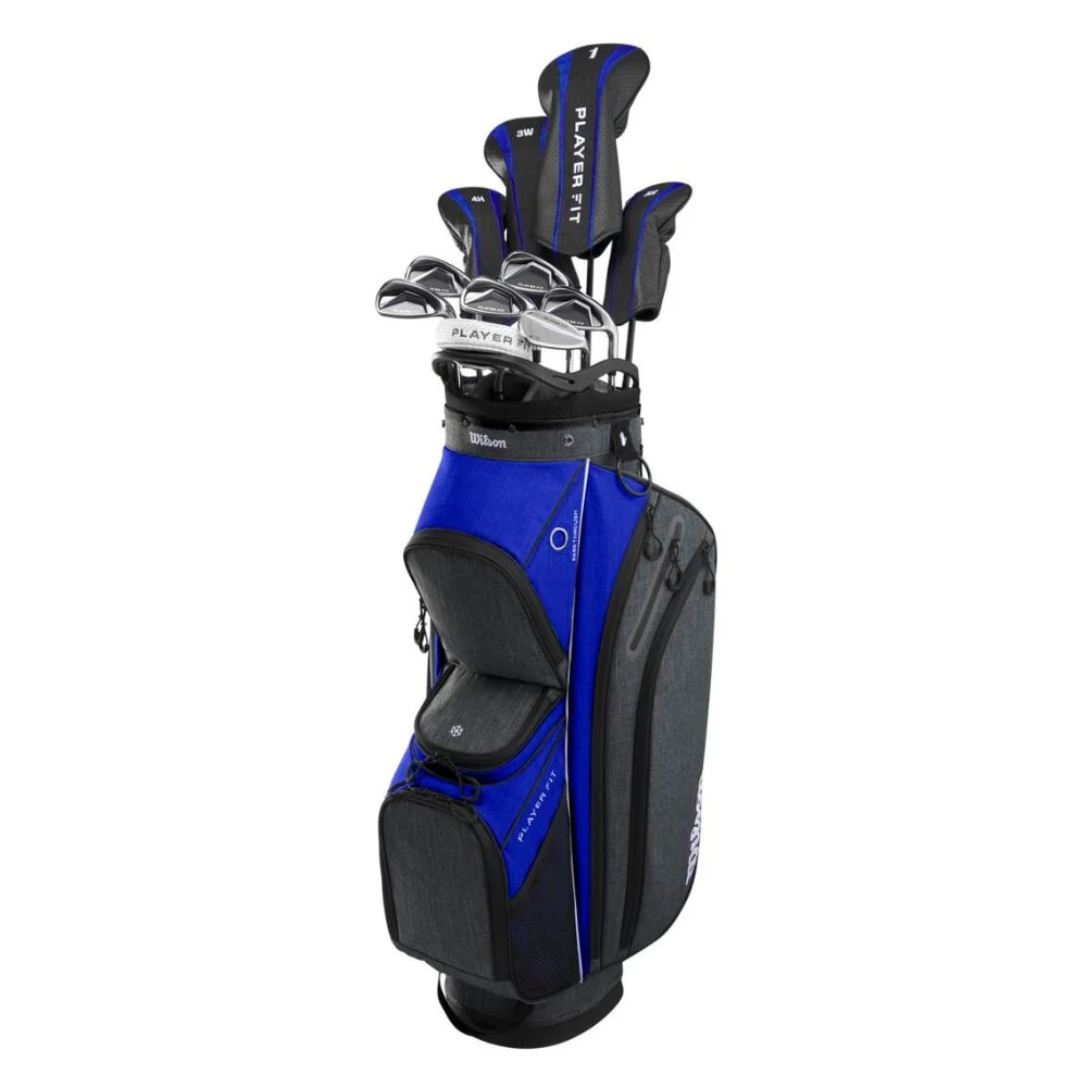 Wilson Golf Player Fit Men's Golf Package Set - Cart Bag - Standard / Regular Flex / Right Hand