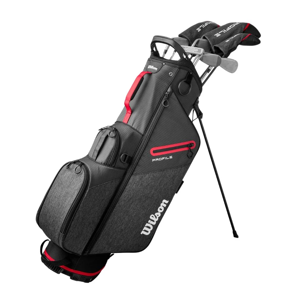 Wilson Golf Profile Men's Steel Package Set - 1" Longer - Stand Bag - 1" Longer / Regular Steel Shafts / Right Hand