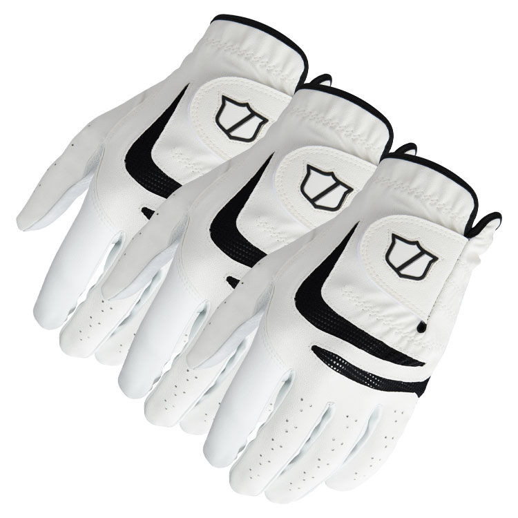 Wilson Grip Plus Golf Glove (3 Pack) (Right Handed Golfer)