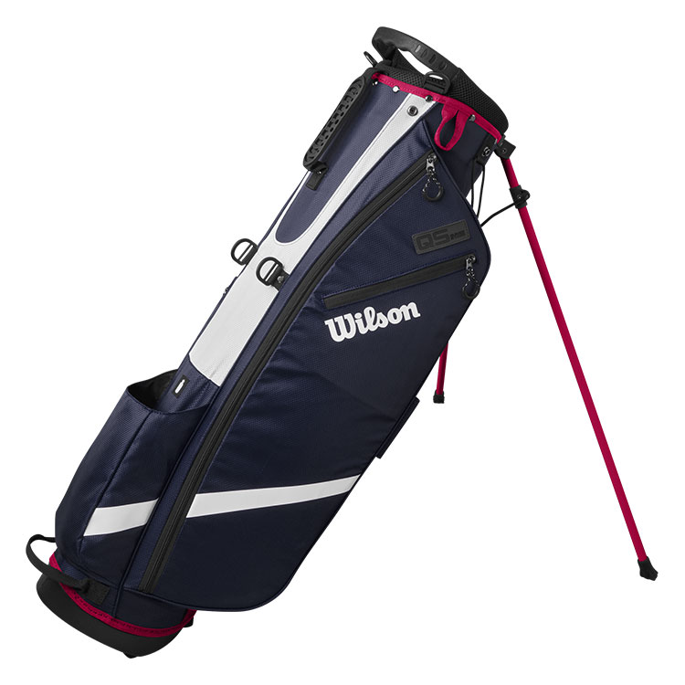 Wilson Qs Lite Stand White Red Wg4004108 Bag