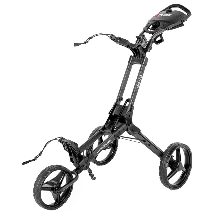 Wishbone Cube Three 3 Wheel Black Trolley