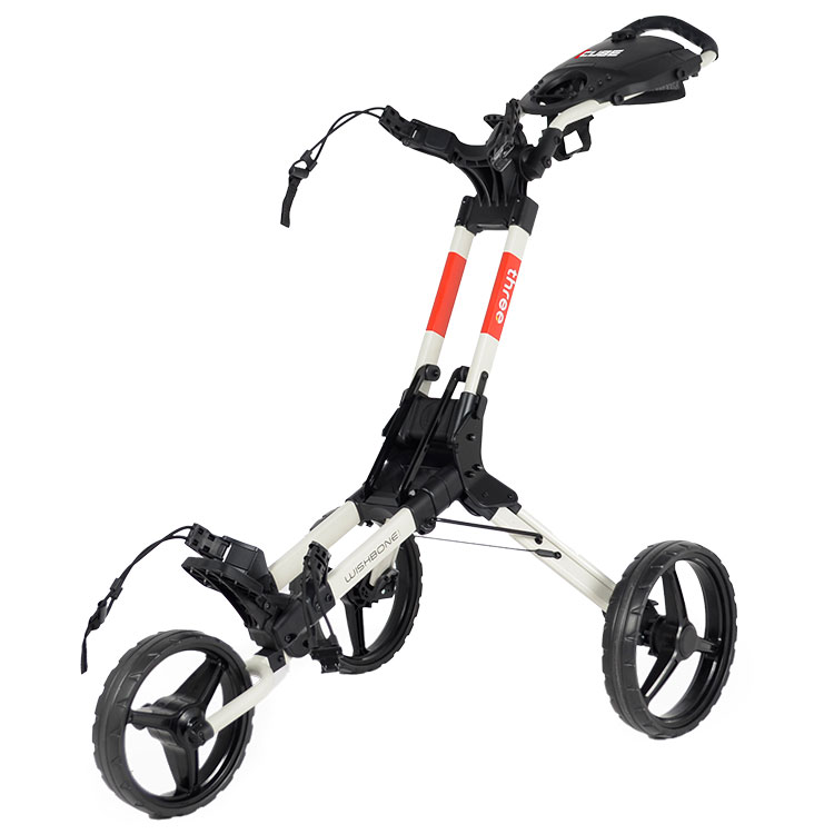 Wishbone Cube Three 3 Wheel Red Trolley